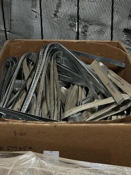 Efficient Scrap Metal Recycling: Box of Aluminum Strips